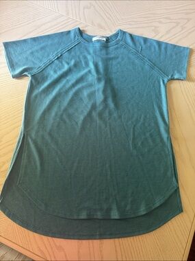 Zenana Outfitters Teal Waffle-Knit Crewneck Top 🌺